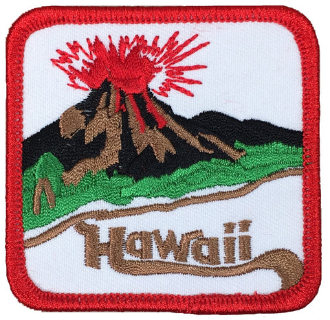 Hawaii Patch - HI Volcano, Oahu, Maui, Kauai, Molokai Badge 2.5" (Iron on) - Patch Parlor