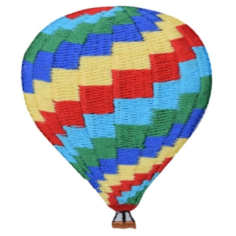 Hot Air Balloon Applique Patch - Zig-Zag Design 2-5/8" (Iron On) - Patch Parlor