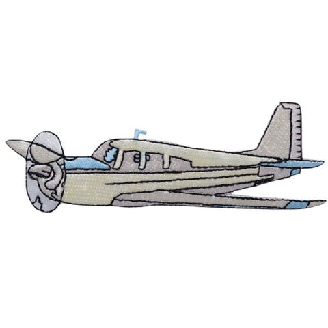 Airplane Applique Patch - Flying, Aircraft, Pilot, Plane Badge 4.25" (Iron On) - Patch Parlor