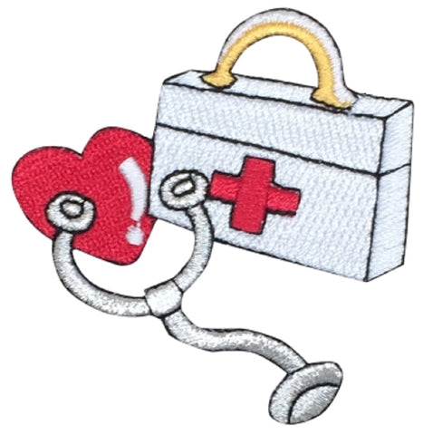 Doctor Nurse Applique Patch - EMT, Paramedic, Heart, Love 2.75" (Iron on) - Patch Parlor