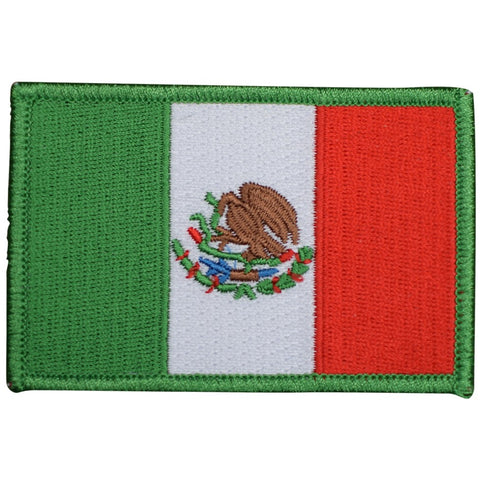 Mexico Patch - Mexican Flag, Baja California, Caribbean 3.5" (Iron on) - Patch Parlor