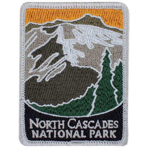 North Cascades National Park Patch - Whatcom, Skagit, Washington 3" (Iron on)
