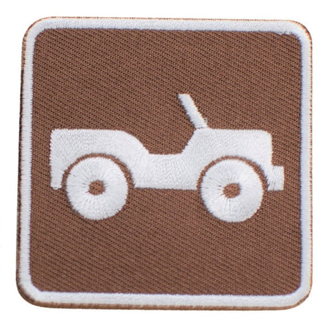 Off Road Vehicle Applique Patch - Park Sign Recreational Activity 2" (Iron on) - Patch Parlor
