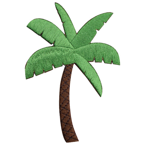 Palm Tree Applique Patch - Tropical Nature Badge 3.5" (Iron on) - Patch Parlor