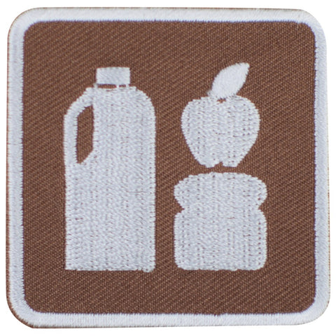 Picnic Area Patch - Lunch Food Park Sign Recreational Activity Embroidered Badge 2" (Iron Or Sew On)