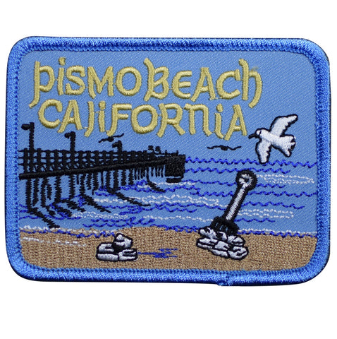 Pismo Beach Patch - California Central Coast SLO Badge 3-7/16" (Iron on) - Patch Parlor