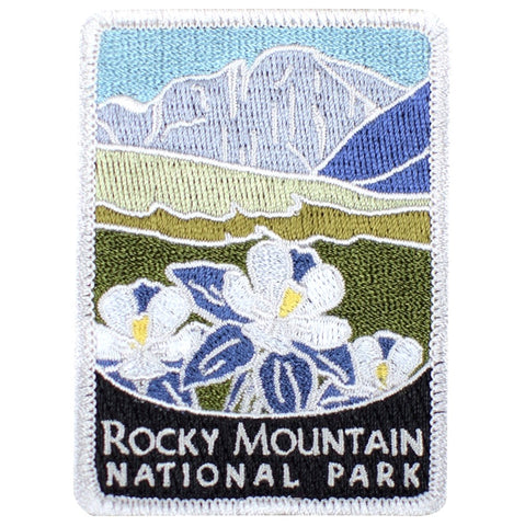 Rocky Mountain National Park Patch - Colorado, CO Badge 3" (Iron on)