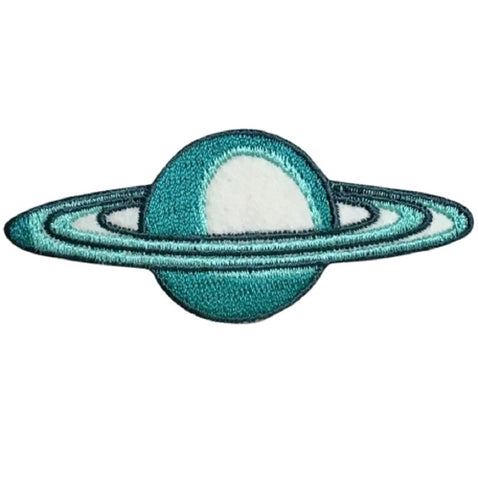Saturn Applique Patch - Planet, Outer Space, Galaxy Badge 3-1/8" (Iron on) - Patch Parlor