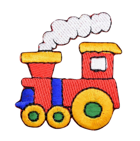 Choo-Choo Train Patch Applique - Steam Locomotive, Conductor 2.25" (Iron on) - Patch Parlor