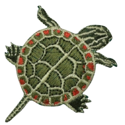 Painted Turtle Applique Patch 2.5" (Iron on) - Patch Parlor