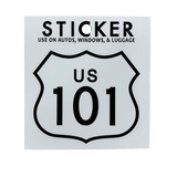 US 101 highway sign sticker 
