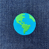 Planet Earth Patch - Embroidered Outer Space Badge 2" (Iron Or Sew On)