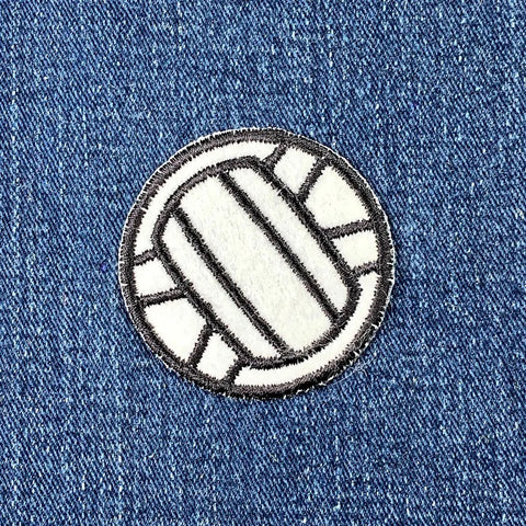 Volleyball Applique Patch - Sports Team Embroidered Volley Ball Badge 2" (Iron On)