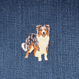 Australian Shepherd Applique Patch - Dog Animal Pet Embroidered Badge 2.5" (Iron On)