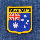 Australia Patch - Embroidered Flag Shield Badge 2.75" (Iron On)