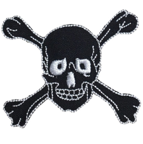 Skull and Crossbones Applique Patch