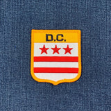 Washington DC Patch - Embroidered District of Columbia Flag Shield Badge 2.75" (Iron On)