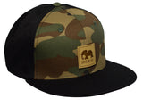 Camouflage & Black Elephant Snapback by LET'S BE IRIE