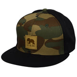 Camouflage & Black Elephant Snapback by LET'S BE IRIE