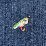 6-Pack Fly Fishing Lure Applique Patch Set - Embroidered Angling Badges (Iron On)