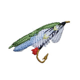 6-Pack Fly Fishing Lure Applique Patch Set - Embroidered Angling Badges (Iron On)
