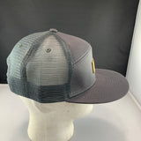 Gray cap with a 'Let's Be Irie' patch on a white background