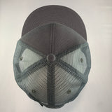 gray trucker hat on a white background