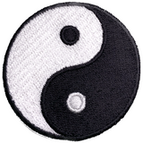 Yin Yang Patch - Embroidered Balanced Forces & Dualism Badge 2" (Iron On)