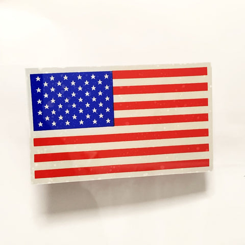 Large USA Flag Inside Window Decal - Static Cling Reusable Sticker United States of America 5" x 3"