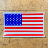 Large USA Flag Inside Window Decal - Static Cling Reusable Sticker United States of America 5" x 3"