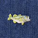 Fish patch on a denim background