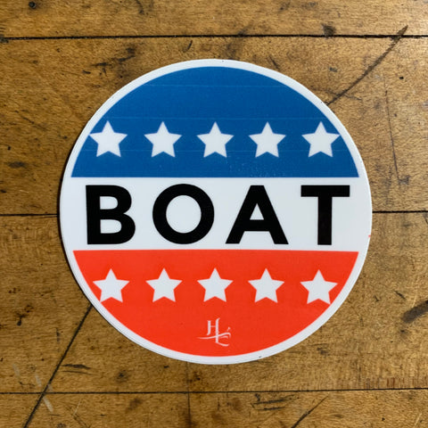 Boat Sticker - Funny Boating Sailing Nautical Vinyl Decal USA Voting 3"