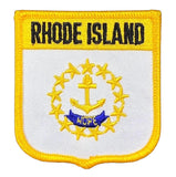 rhode island patch on a white background