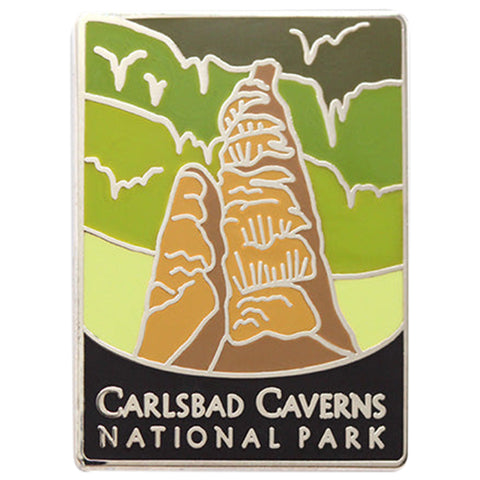 Carlsbad Caverns National Park Pin - New Mexico Souvenir, Traveler Series