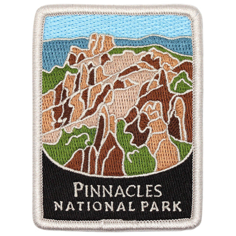 Pinnacles National Park Patch - Volcanic Mountains, California 3" (Iron on)