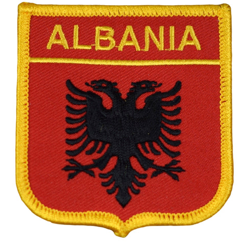 Albania Patch - Tirana Ionian Sea Balkan Peninsula Embroidered Badge 2.75" (Iron on)