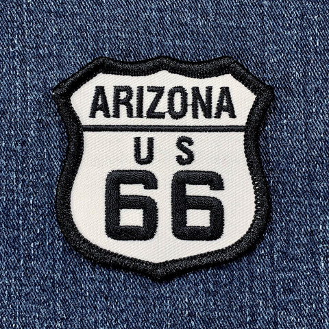 Route 66 Arizona Patch - Embroidered Highway Sign Badge 2.5" (Iron On)