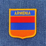 Armenia Patch - Flag Shield Badge 2.75" (Iron Or Sew On)