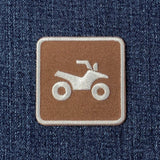 ATV Patch - Embroidered Off Road OHV Park Sign Badge 2" (Iron On)