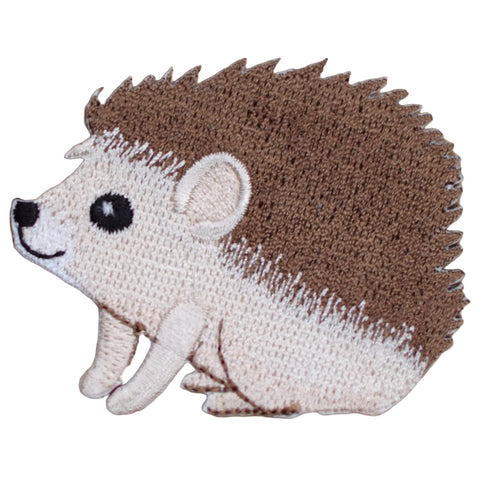 Hedgehog Applique Patch - Animal Zookeeper Pet Badge 2.25" (Iron or Sew On)