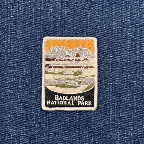 Badlands National Park Patch - Embroidered South Dakota Traveler Series Badge 3" (Iron Or Sew On)