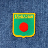 Bangladesh Patch - Embroidered Flag Shield Badge 2.75" (Iron On)