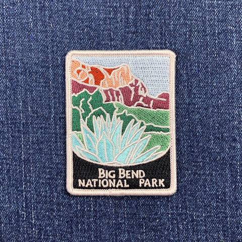 Big Bend National Park Patch - Embroidered Chihuahuan Desert Texas Badge 2-7/8" (Iron On)