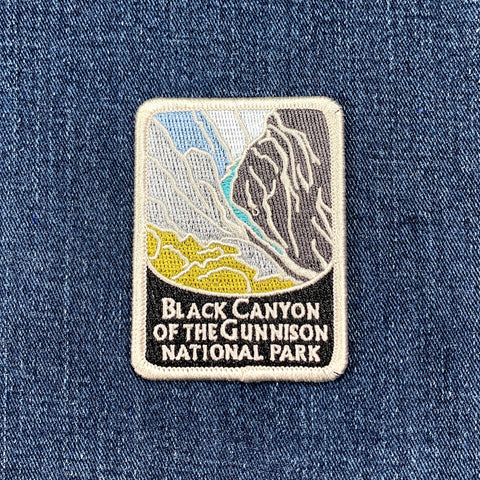 Black Canyon Of The Gunnison Patch - Embroidered Colorado National Park Badge 2-7/8" (Iron On)