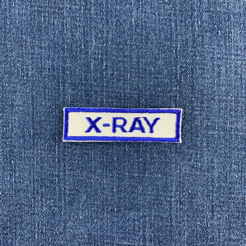 Vintage X-Ray Patch - Embroidered Rad Tech Radiologist Radiographer Badge .75" (Sew On)