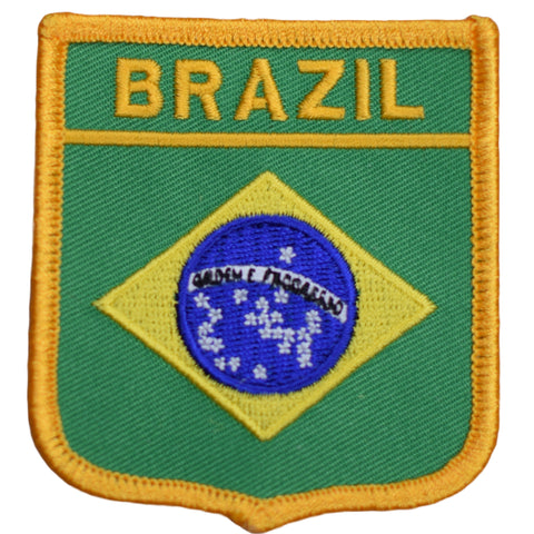 Brazil Patch - Embroidered Souvenir Badge for Hats Backpacks Jackets 2.75" (Iron or Sew On)