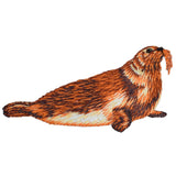 Seal Applique Patch - Embroidered Animal Marine Mammal Badge 3-1/8" (Iron On)