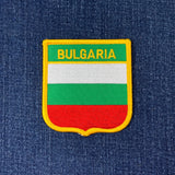 Bulgaria Patch - Embroidered Flag Shield Badge 2.75" (Iron Or Sew On)