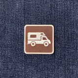 Truck Camper Patch - Embroidered Cabover RV Camping Badge 2" (Iron On)