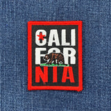 California Patch - Embroidered Flag Theme Badge 3" (Iron on)